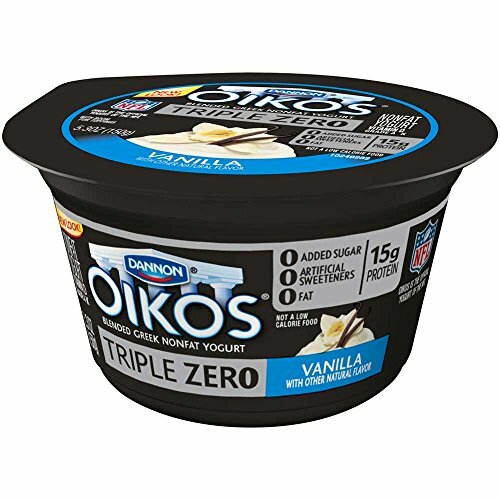 Oikos Triple Zero Blended Greek Nonfat Yogurt, Vanila Falvor (5.3