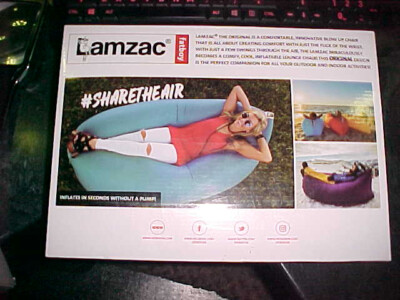 *NEW* Fatboy LAMZAC The Original Lounge Chair Indoor Outdoor  blue