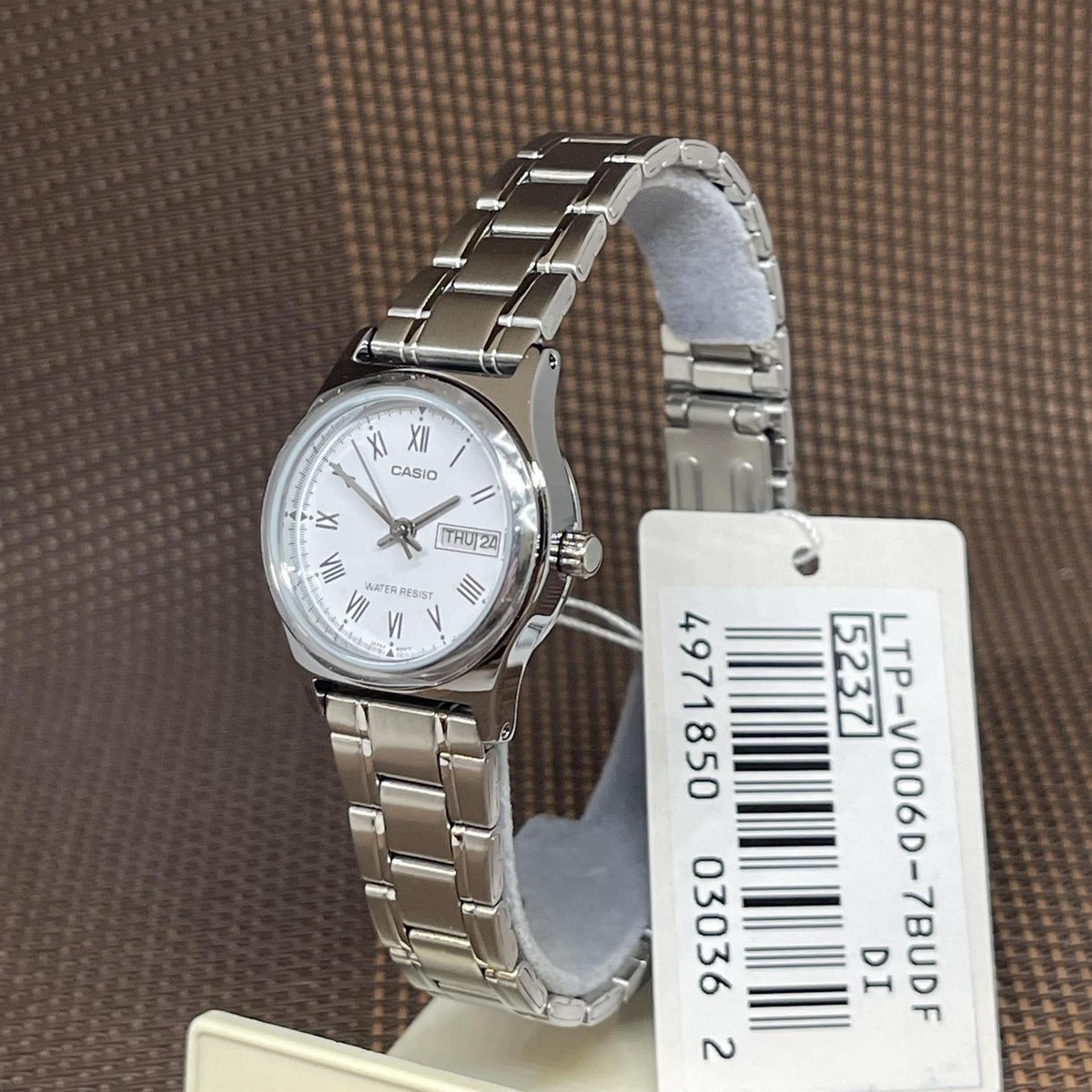 Casio LTP-V006D-7B White Dial Analog Roman Numeral Ladies Classic 