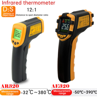 Digital Infrared Thermometer Laser Temperature Meter Non-contact IR LCD Detector