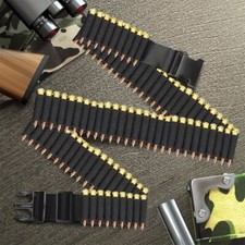 Adjustable Rifle Ammo Bandolier 50 Rounds 10/22/.22LR/.17HMR/.222/.223, 5.56mm