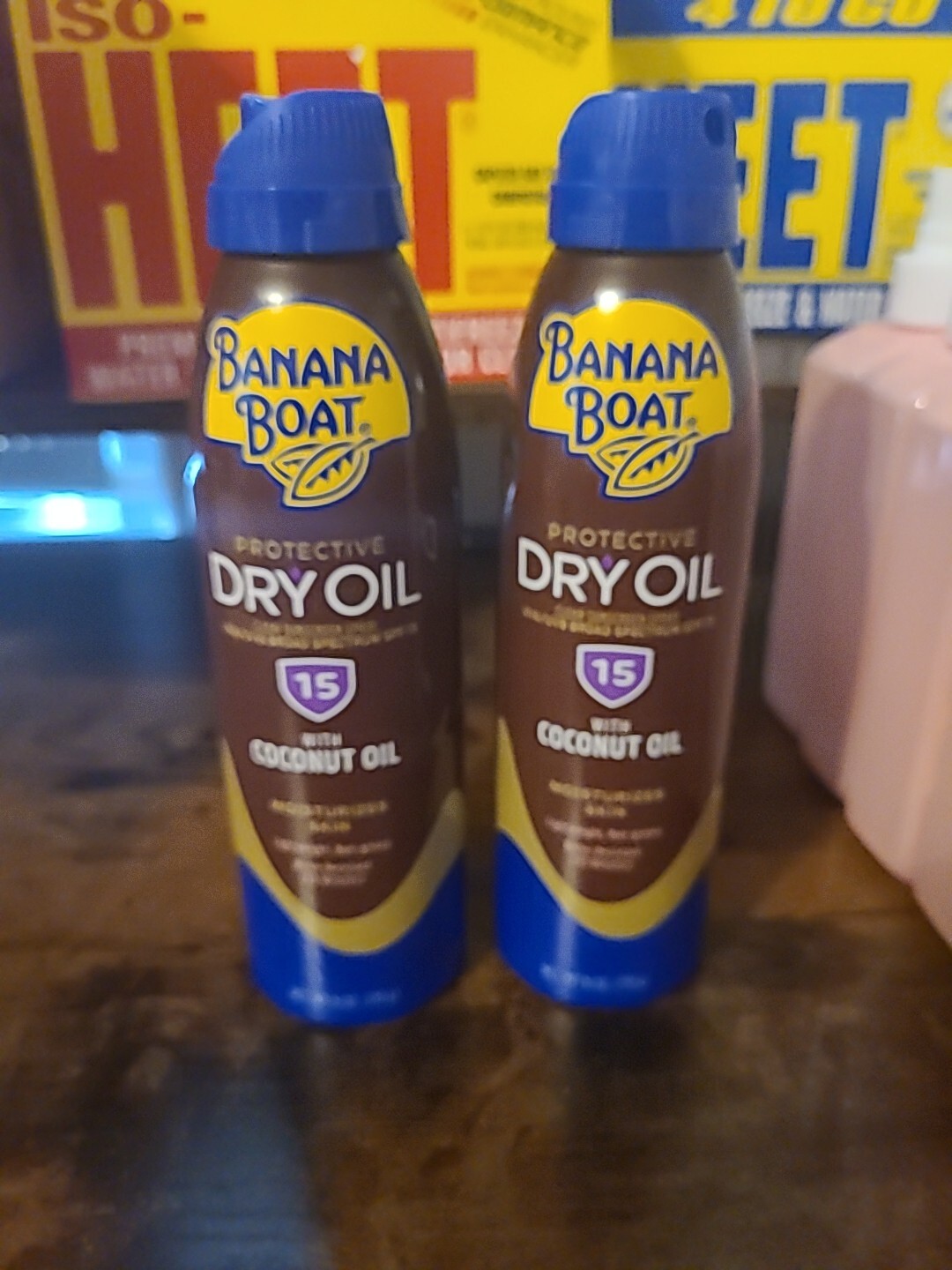 2 Banana Boat Protective Dry Oil SPF50 With Coconut Oil Lightweight Non