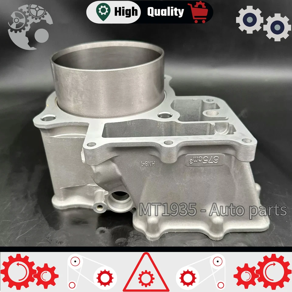 FOR HONDA 14-23 PIONEER SXS700 / 06-22 RINCON TRX680 TOP END KIT W/ CYLINDER - Image 4 of 4