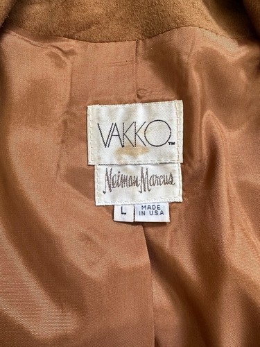 Vintage 80's/90's Vakko Neiman Marcus Western Wear Fringe Suede Jacket. Size L - Picture 11 of 13