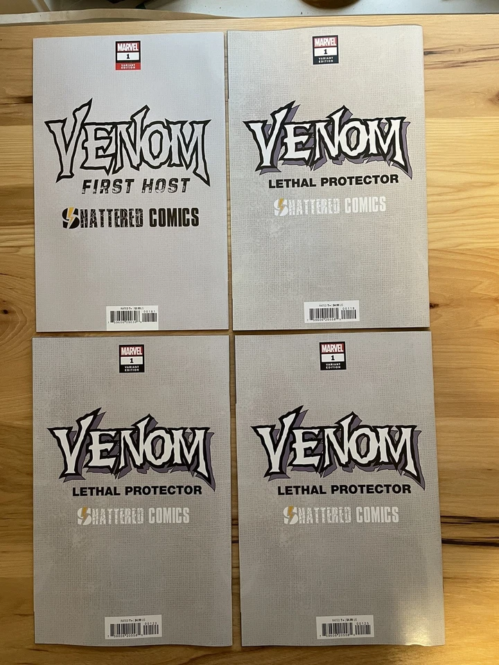 Venom Lethal Protector #1 Shattered Variant SET (Gold/Black/White/Red) - Image 2 of 2
