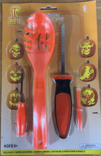 10 Piece Colossal Pumpkin Carving Kit - Orange Standard