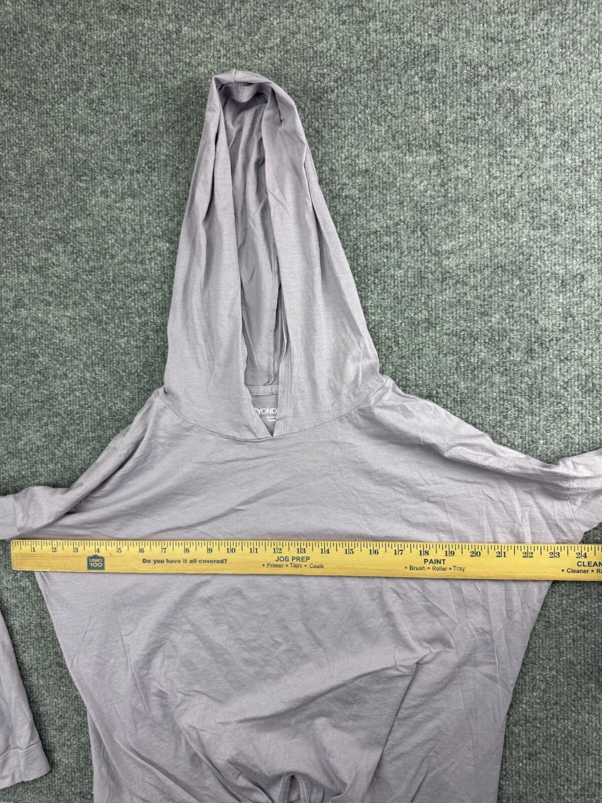 beyond-yoga hooded tie front long sleeve shirt