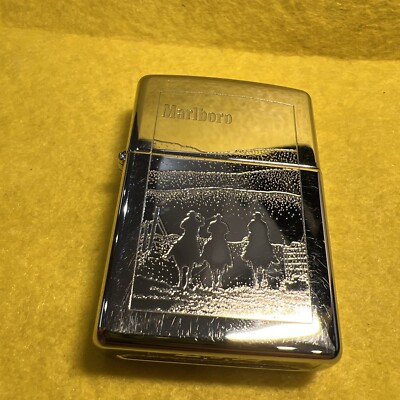 Marlboro zippo マルボロ 懸賞品 木箱入り オリジナルジッポー 3個