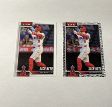 2026 Topps Series 1 Angels Lot of 2 - Zach Neto #230 Base + Spring Training Foil