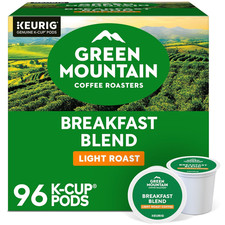 Green Mountain Coffee Breakfast Blend K-Cup Pods, Light Roast, 96-Count