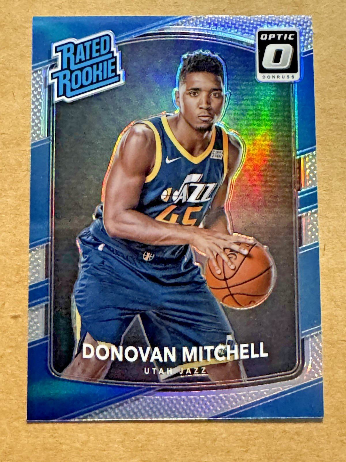 Donovan Mitchell Rookie 2017-18 Panini Donruss Optic Rated Rookie #188 Holo RC