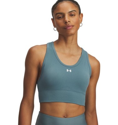 Under Armour Vanish Seamless Mid Bra - jasper blue /Gr: S