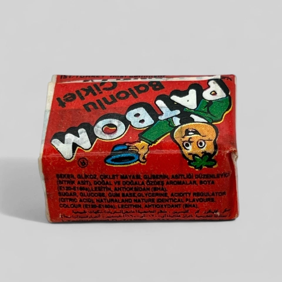 Envolvedoras de goma de burbujas Patbom de colección - goma turca rara 1992 "roja" Foto 3 de 4