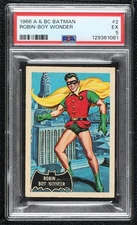 1966 A&BC Batman Black Bat Fan Club Back Robin Boy Wonder #2 PSA 5 04le