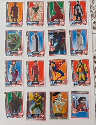 Marvel Ultimate Spider-Man / 16 Karten /8,29,83,84,90,97,98,99,125,128,129,131