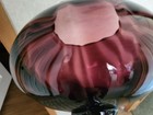 Vintage Empoli Art Glass Amethyst Twisted Stem Stripes Vase Pedestal 12.5” — photo 6