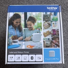 Brother P-touch Cube Plus Label Printer with Bluetooth White PTP710BTH