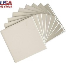Ceramic 6x6 Tiles Glossy Finish Wall Decor Easy Installation Solid Pattern New