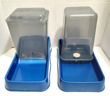 Automatic Pet Feeder Gravity Fed Food and Water Dispenser Set Cat or Small Dog