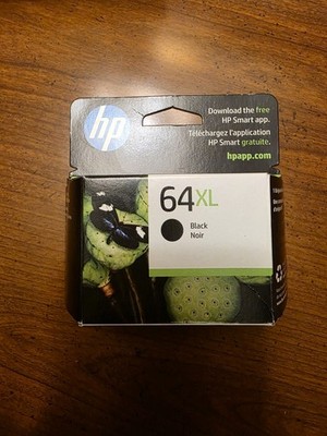 HP 64XL Black Ink Cartridge High Yield Genuine Printer Ink   New Sealed Exp 4/27