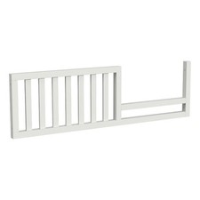 Pemberly Row Wood Transitional Fully Assembled Toddler Rail in White