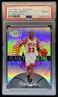 1997-98 Skybox Metal Universe Michael Jordan Planet #1 PM Bulls PSA 8