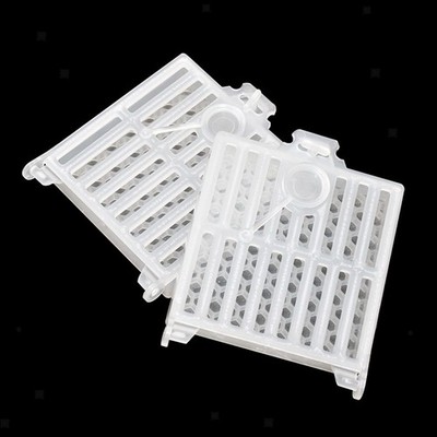 Set von 5 Queen Bee Post Cage Plastic Durable Bee Farm Clear W / Comb Catcher