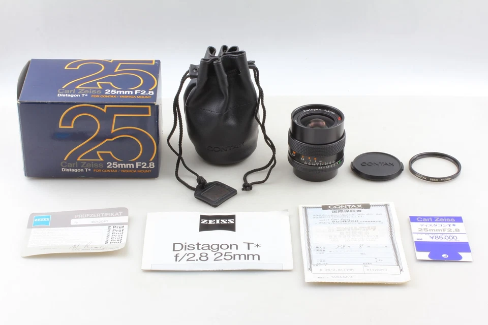 Rare [Unused in Box] Contax Carl Zeiss Distagon T* 25mm f/2.8 MMJ C/Y Lens JAPAN - Image 2 of 4