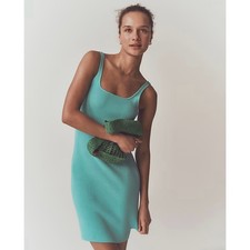 NWT J. Crew Small Mini Sweater-dress Vivid Lagoon Blue