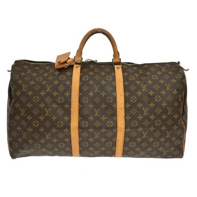 Best06 LOUIS VUITTON KEEPALL 60 TRAVEL HANDBAG MONOGRAM M41422 MI9008 BQ01201