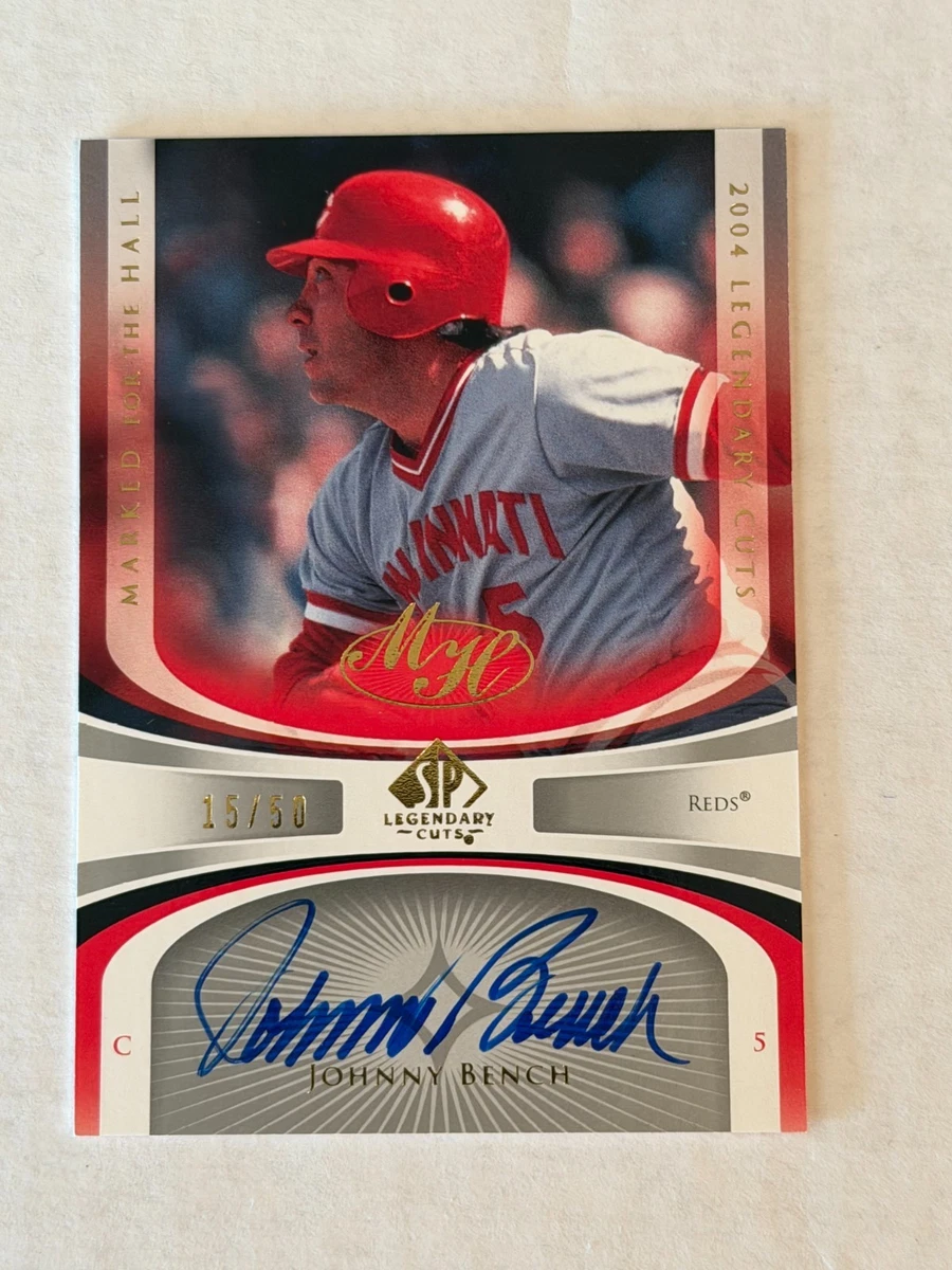 Upper Deck Johnny Bench Autographed Baseball Sports Trading Cards