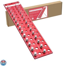 Thread Checker, 28 , 14 Metric & 14 Standard Sizes, Bolt Nut Identifier Gauge...