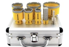 Diamond Tile Drill Bit Set Hole Saw Finger Bit Adapter 7pcs/box Marble Porcelain