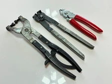 KD Tools 3pc Specialty Tool & Pliers Lot - 3703 Hog Ring, 424 Boot Clamp Pliers