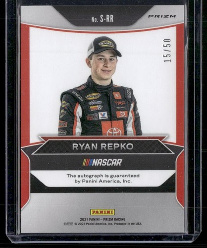 2021 Panini Prizm #S-RR Ryan Repko Hyper Prizm Red Blue AUTO #/50 - Picture 2 of 2