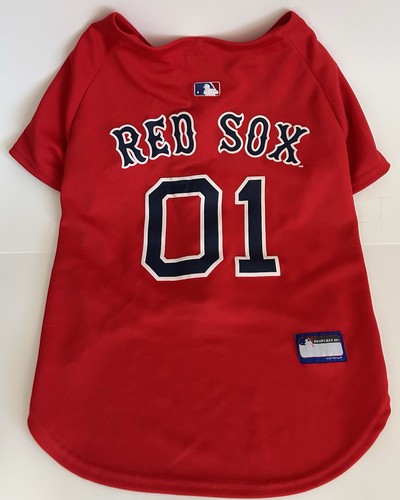 Pets First MLB Boston Red Sox Screen Printed Baseball Dog Jersey - Red/Blue