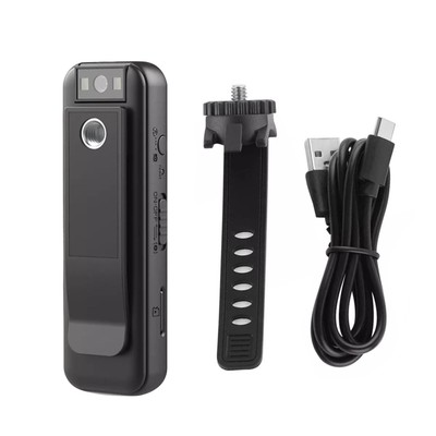 HD 1080P Camera W/0.9'' LCD Screen 3-4H Playtime Multifunctional Installation