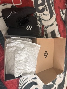 RUDIS Wrestling Shoes Men's 10.5 Black & Full Face Headgear Glossy Chin Strap