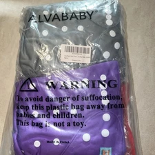 ALVABABY Baby Cloth Diapers Adjustable Washable 6 Pack with 12 Inserts 6BM99