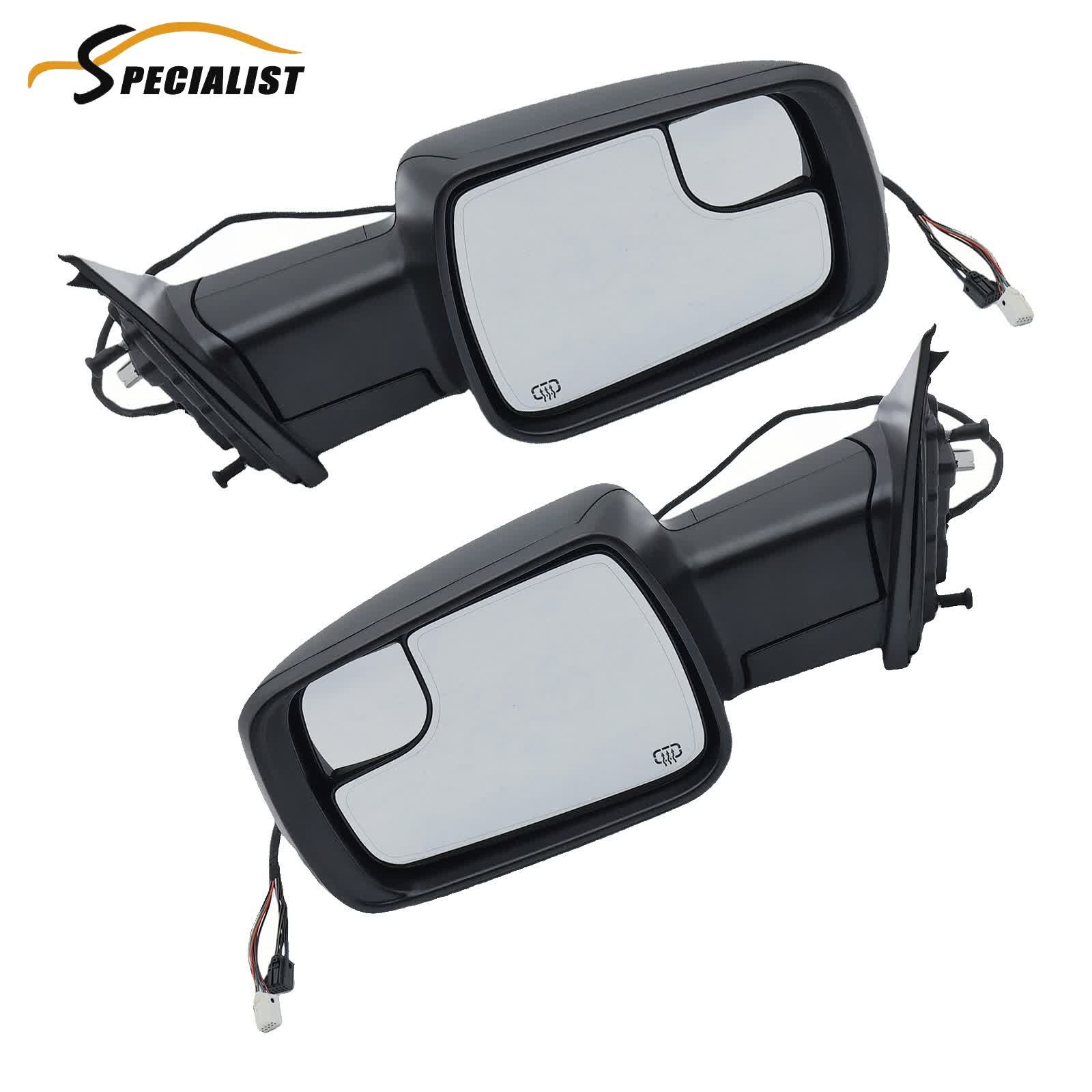 Pair For 2019-2024 Ram 1500 Mirrors w/Heated Turn Signal Driver Passenger Side thumbnail 2