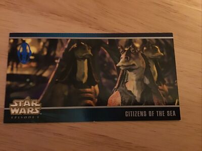 Star Wars Episode 1 Phantombedrohung Bürger des Meeres Karte H-29 1999