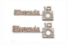 73-80 Chevy Truck Silverado 10 Fender Emblem Badge OEM 349694