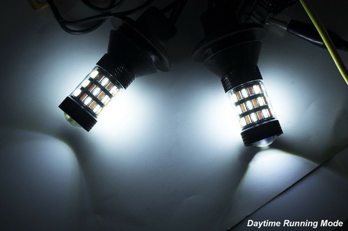 LED Switchback Front Turn Signal DRL Bulbs Direct Fit 2015 - 2019 Subaru WRX STi - Foto 4 di 9