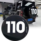 Khan Look Spare Tire Cover fits for Defender 110 2021-2025 Glossy Black W/Letter