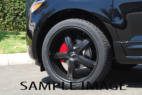 2015-2018 Ford Edge Front + Rear Red MGP Brake Disc Caliper Covers Sport 14" - Picture 7 of 10