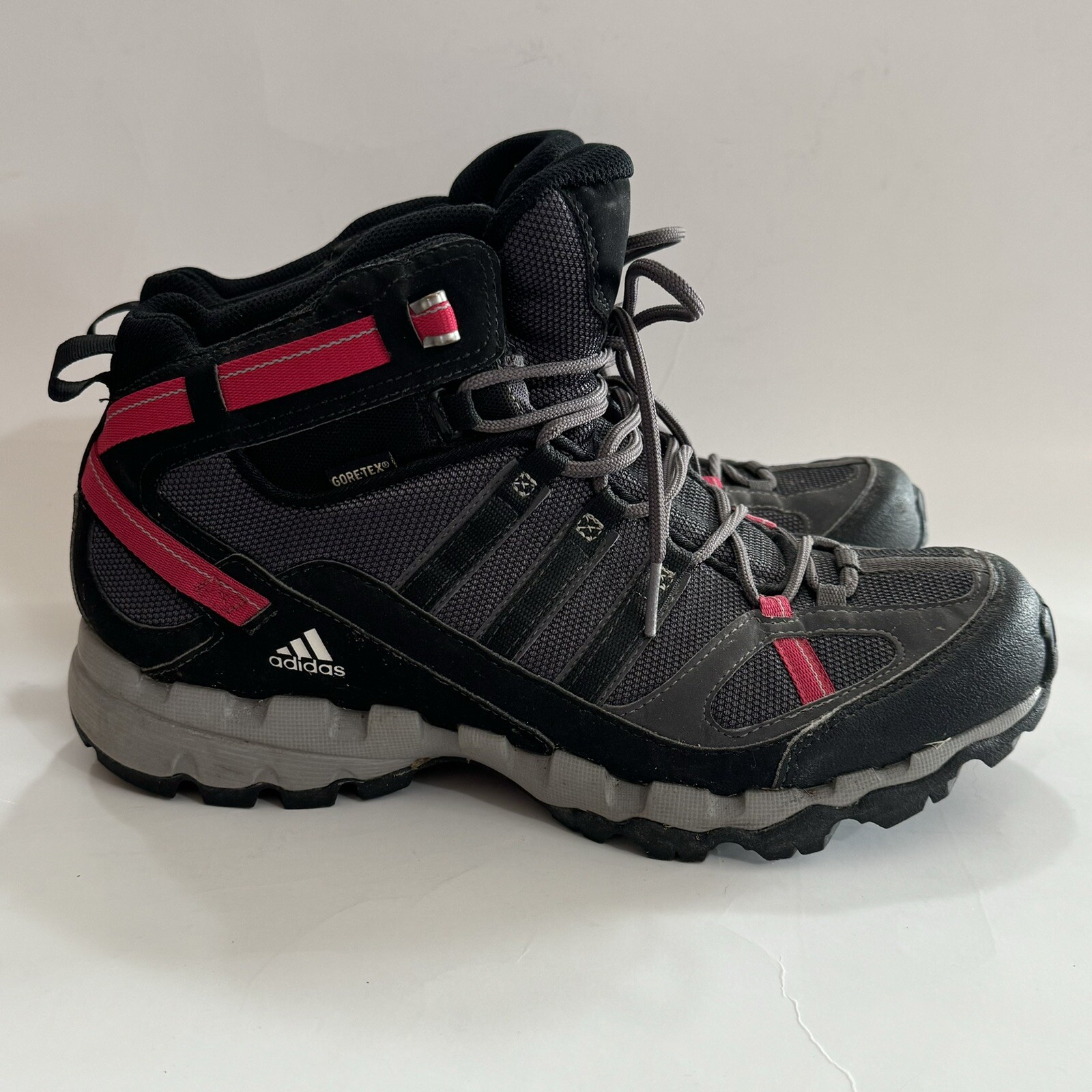 Adidas Hiking Boots Gray Pink Womens Size 10 Euc-image
