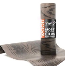 Vvivid Chocolate Brown Ash Wood Vinyl Wrap Architectural Film V139