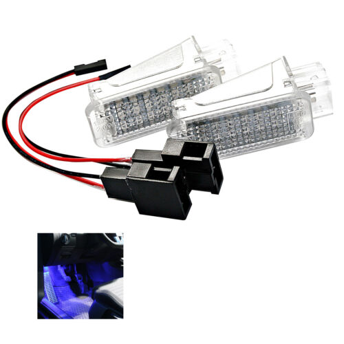 2x Convient pour Audi A1 A2 A3 A4 A5 A6 A7 Éclairage de Plancher LED Module Rot - Picture 4 of 6