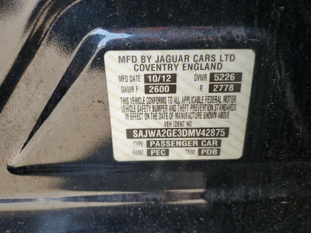 Used Right Curtain Air Bag fits: 2013 Jaguar Xj front passenger roof XJL 124`` W - Image 2 of 4