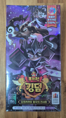Cookie Run Kingdom Card The Warriors of Dark Cacao Kingdom 1Box